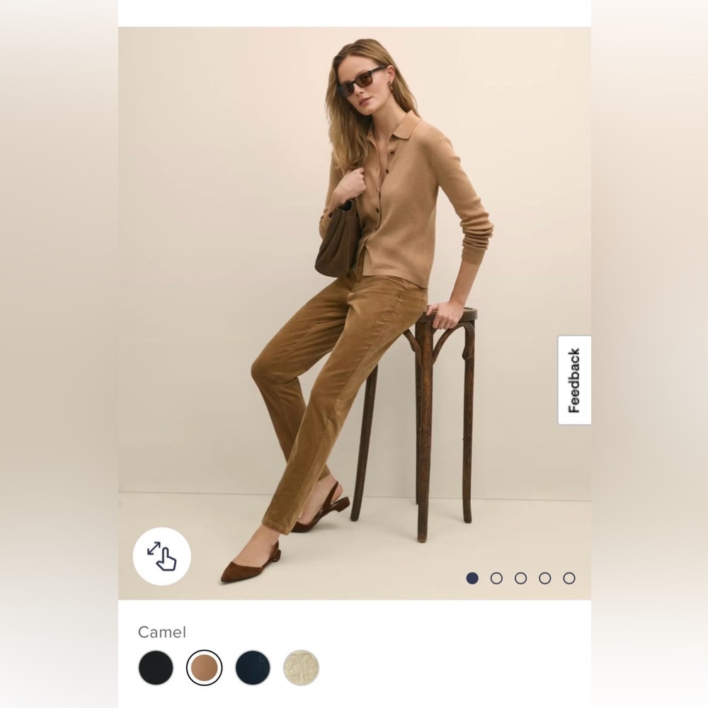 Brooks Brothers Women’s Corduroy Pants in Camel Brown
